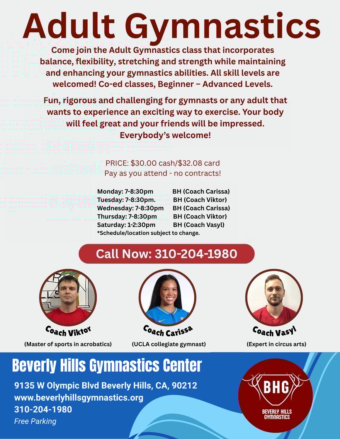Adult Gymnastics Flyer_Updated_October_2025